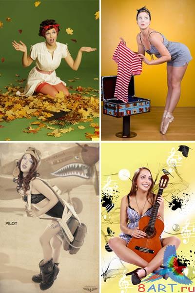 Женский обычай на стиле pin-up (ч.3) Женский обычай на стиле pin-up (ч.3)