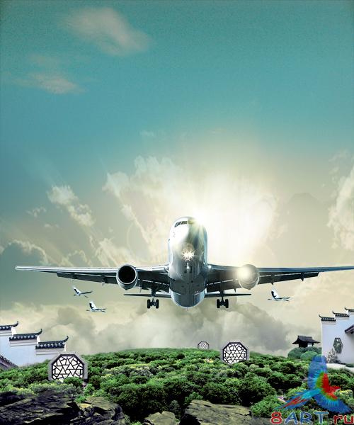 Flyby unlimited creative design PSD layered material