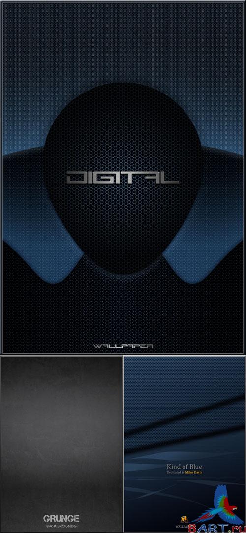 Digital and Grunge backgrounds