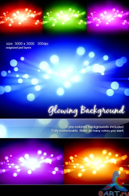 Backgrounds PSD �Glowing�
