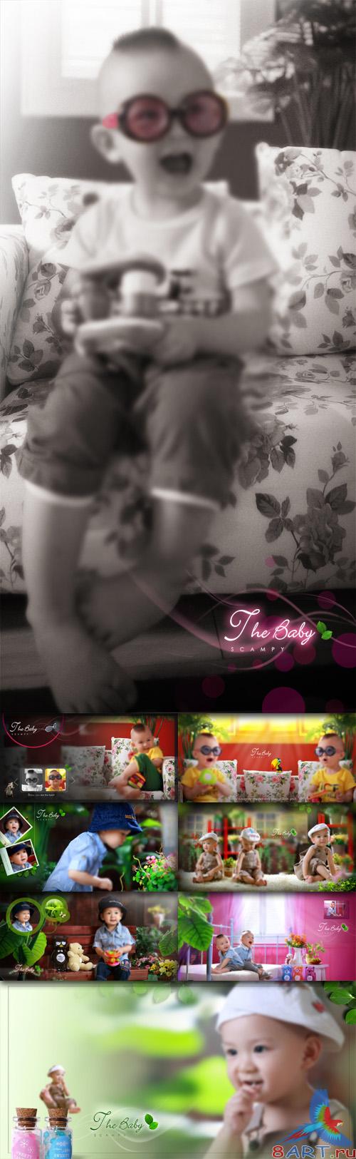 Template children photography - My Baby