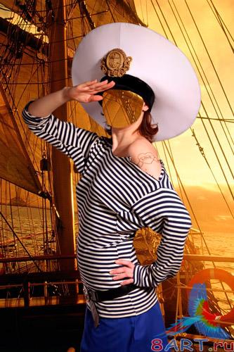 Шаблон в пользу кого фотошопа – малолеток на форме моряка Шаблон в видах фотошопа – женщина в течение форме моряка