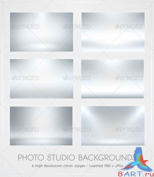 GraphicRiver Infinite White Floor Spotlight Backgrounds GraphicRiver Infinite White Floor Spotlight Backgrounds