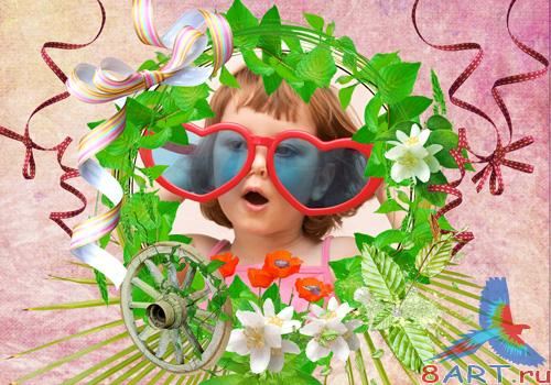 PSD frame - Bright mood