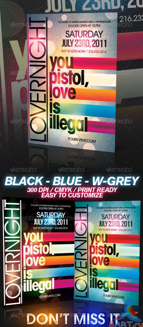 Lover Party Flyer - GraphicRiver