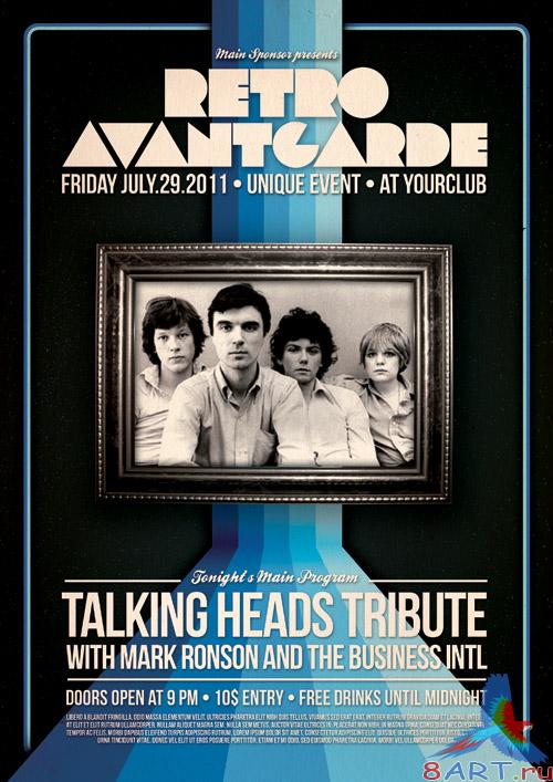 Retro Flyer Vol3 Blue