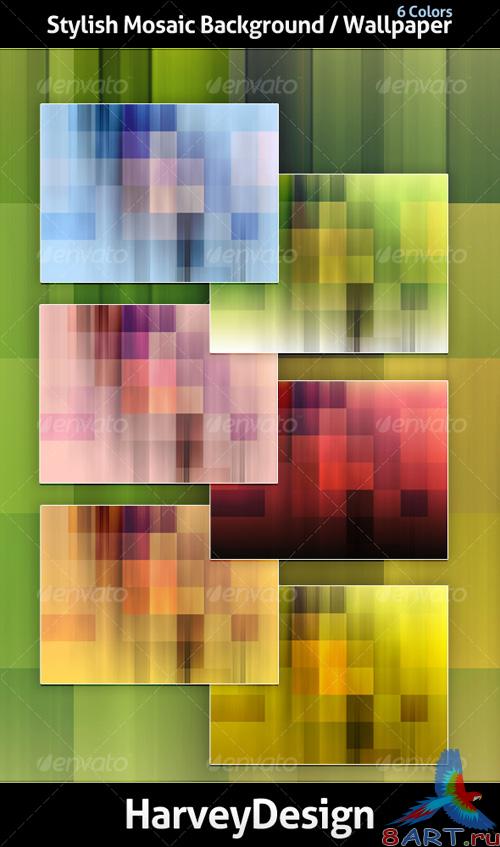 Stylish Mosaic Background Wallpaper - GraphicRiver