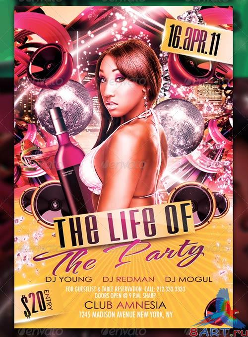 GraphicRiver The Life Of The Party Flyer Template GraphicRiver The Life Of The Party Flyer Template