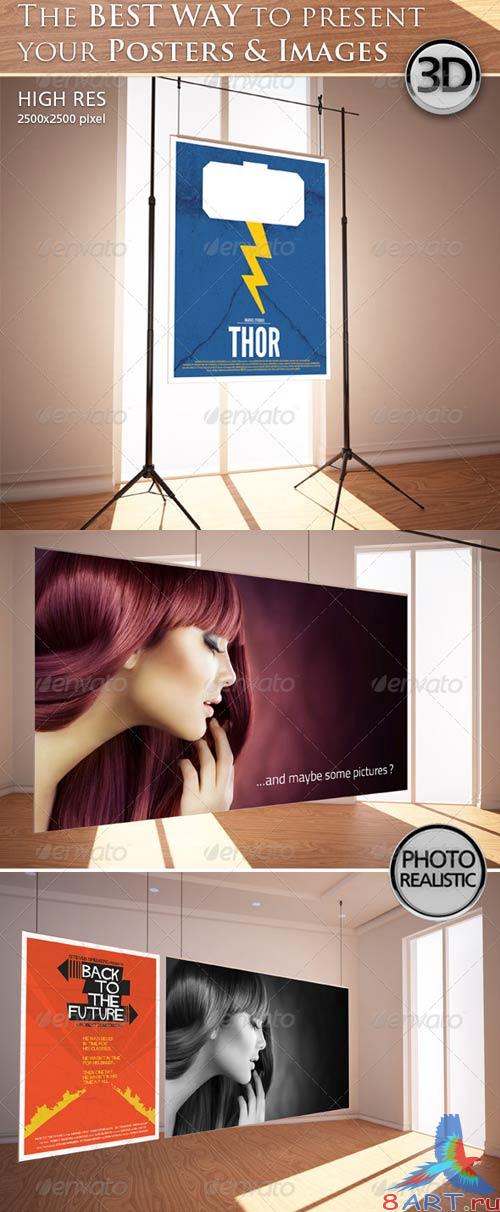 GraphicRiver Poster Interior Mockup GraphicRiver Poster Interior Mockup