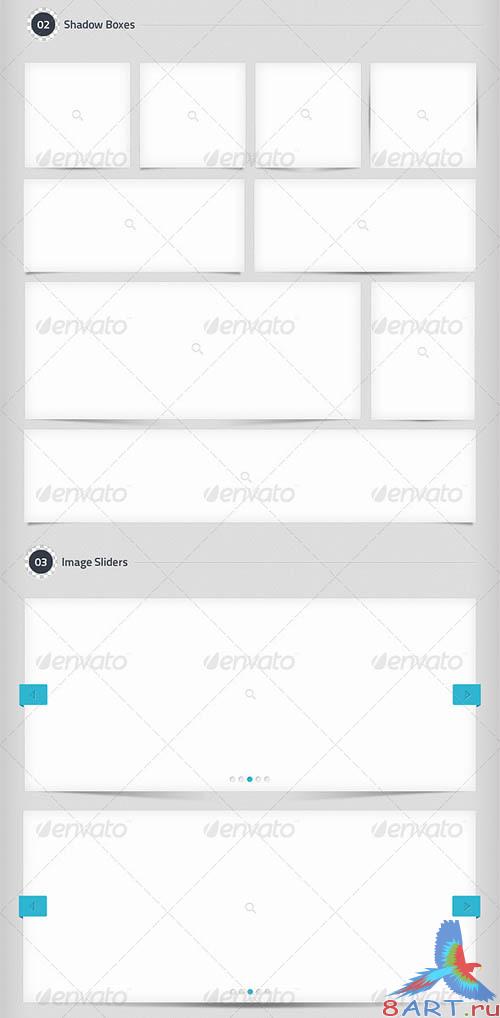 GraphicRiver Page Curls, Shadow Boxes, Image Sliders Elements
