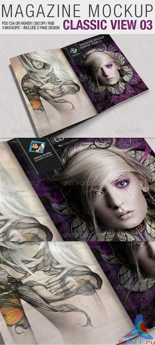 Magazine Mockup Classic View 03