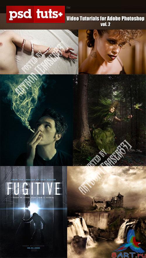 PSD.TUTSPLUS.COM: Video Tutorials for Adobe Photoshop (Volume 2)