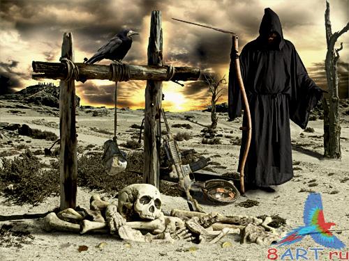 Death Collage - PSD Source