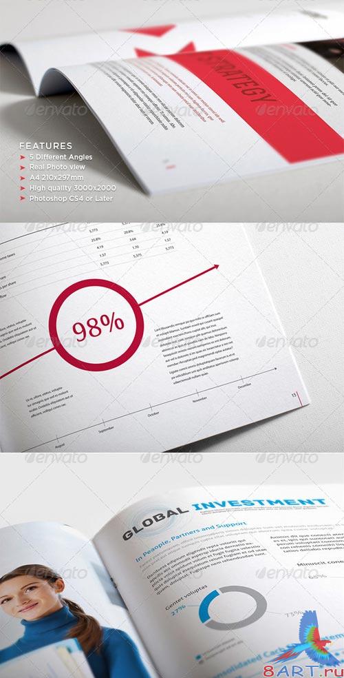GraphicRiver Photorealistic Brochure Close-up Mock-up