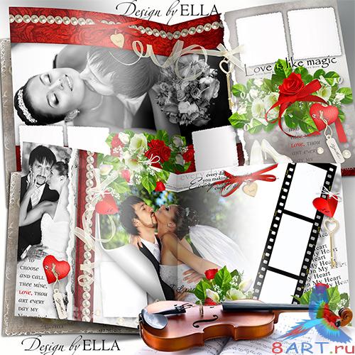 Роскошная свадебно-романтическая фотокнига-Любовь,как магия Роскошная свадебно-романтическая фотокнига-Любовь,как магия