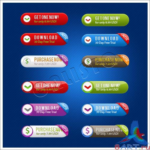 Totally Resizible Buttons &amp; Premium Buttons - GraphicRiver