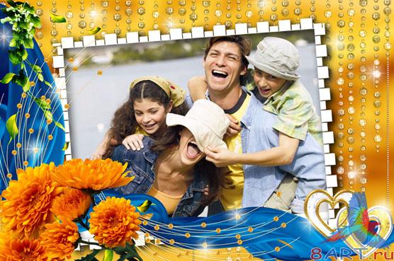 PSD ����� ���������� � PSD Frame Sparkling