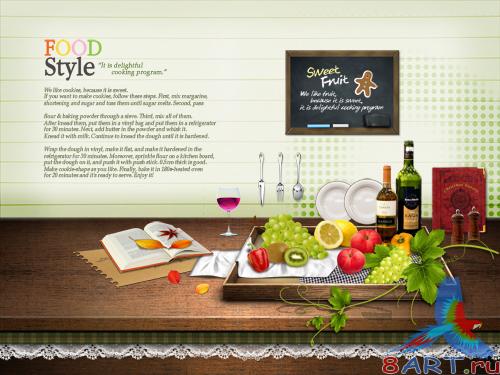 PSD Background Style food Fruit