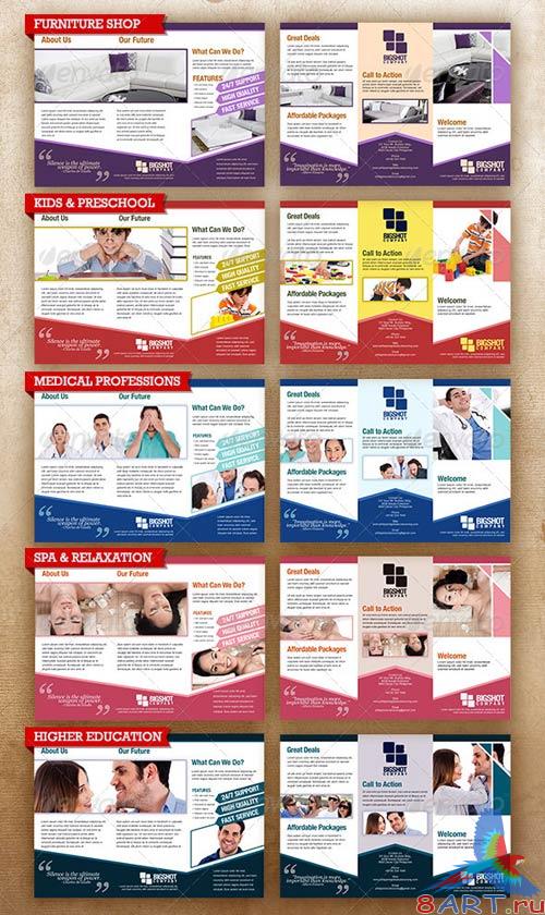 GraphicRiver A4 Trifold Brochure Template PSD 6 Variations #1 GraphicRiver A4 Trifold Brochure Template PSD 6 Variations #1