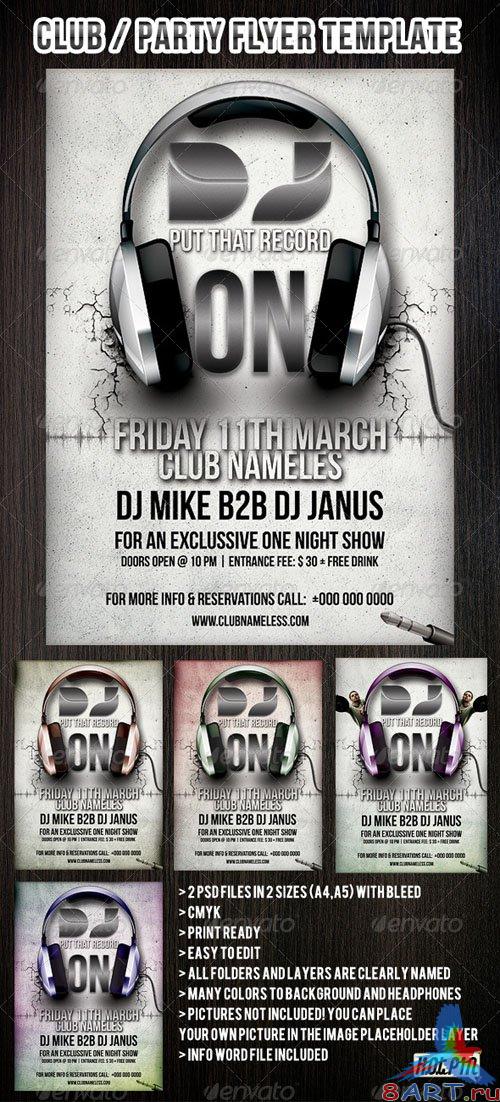 GraphicRiver Club/Party Flyer Template GraphicRiver Club/Party Flyer Template