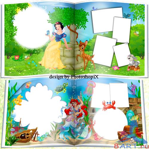 Фотокнига с целью девочек начиная с принцессами Диснея – летопись одной принцессы Фотокнига в угоду кому девочек от принцессами Диснея – хроника одной принцессы