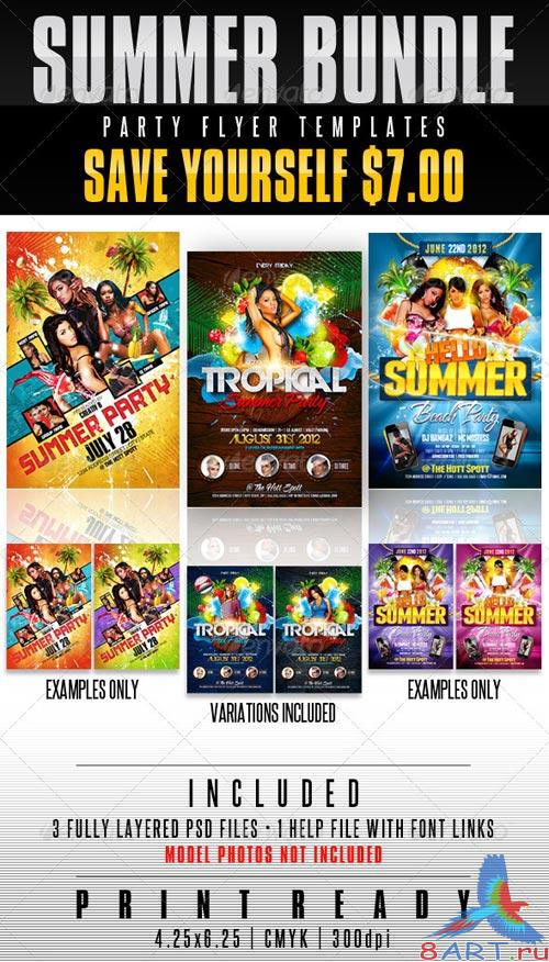 GraphicRiver Summer Party Flyer Templates Bundle