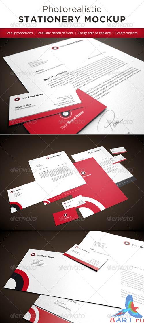 GraphicRiver Photorealistic Stationery Mock-Ups