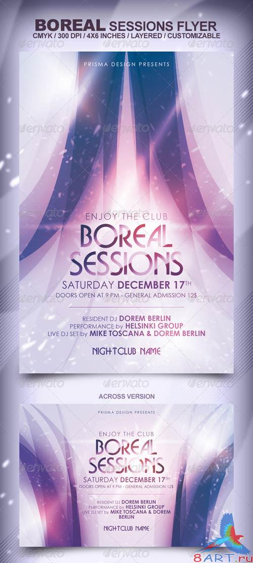 GraphicRiver Boreal Sessions Flyer GraphicRiver Boreal Sessions Flyer