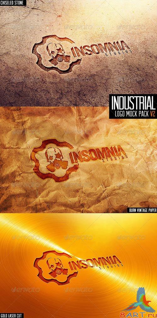 GraphicRiver Industrial Photorealistic Logo Mock-Up V2 GraphicRiver Industrial Photorealistic Logo Mock-Up V2