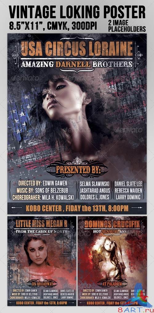 GraphicRiver Vintage Looking Grunge Poster