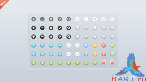 Badges Bundle Button PSD Template