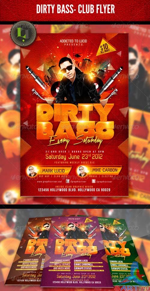 GraphicRiver Dirty Bass - Club Flyer