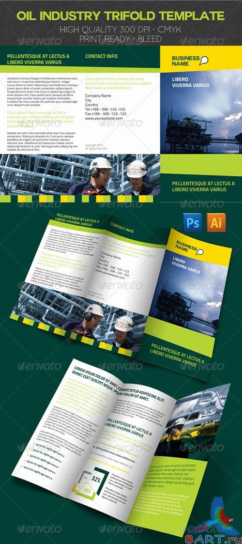 GraphicRiver Oil Industry Trifold Template