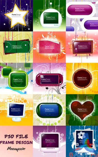 Frame Design PSD - FROZEN