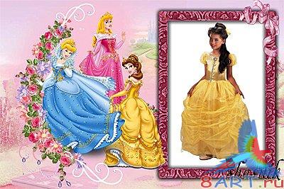 Детская фоторамка "Три принцессы" Детская фоторамка "Три принцессы"