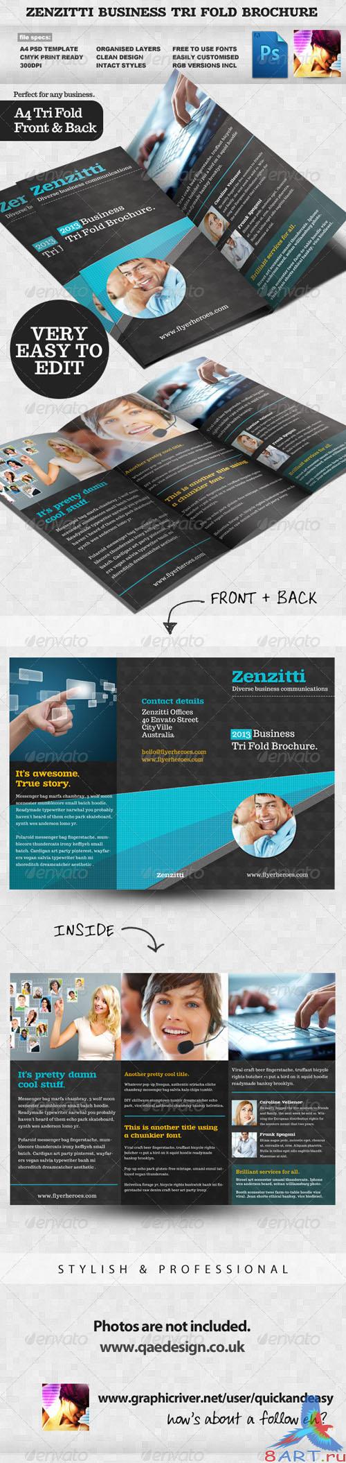 GraphicRiver - Zenzitti Business Tri-fold brochure 2324810