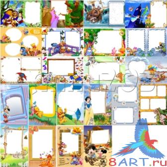������� ������� � ����/ Frame for foto kids.