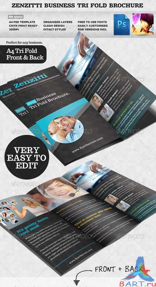 GraphicRiver Zenzitti Business Tri-fold brochure
