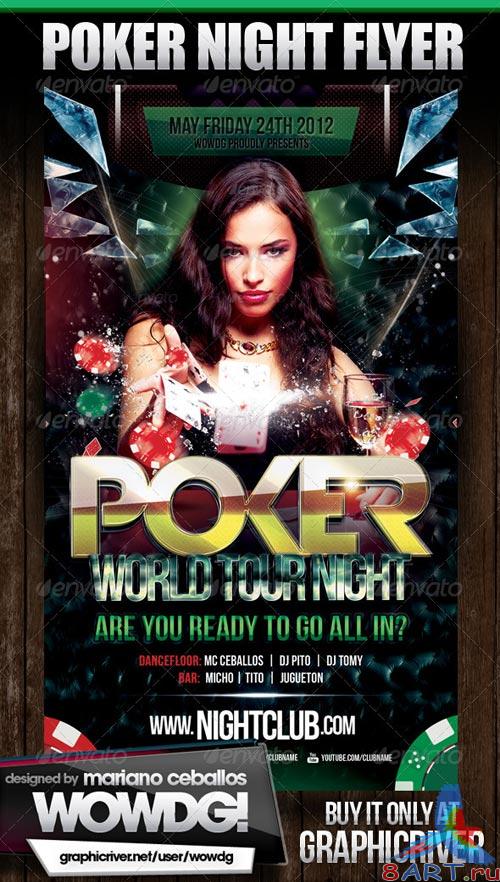 GraphicRiver Poker Nights Party Flyer