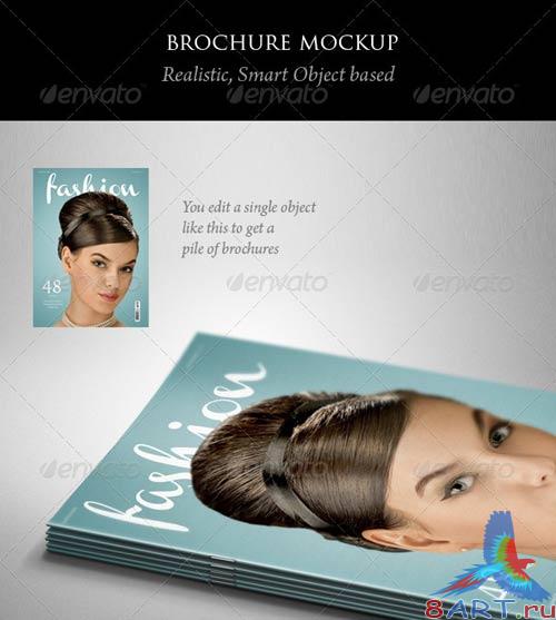 GraphicRiver - Brochure or Magazine Mockup 1249480