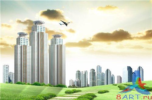 PSD - Evening in the city