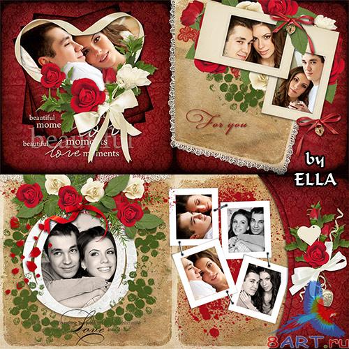 Романтичная фотокнига-Распустившаяся роза ,цветок признаний равным образом любви Романтичная фотокнига-Распустившаяся роза ,цветок признаний равно любви