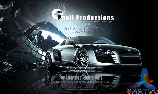 Audi R8 GTR -     Photoshop