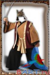 Самурай. платье к фотомонтажа на формате PSD Самурай. платье к фотомонтажа на формате PSD