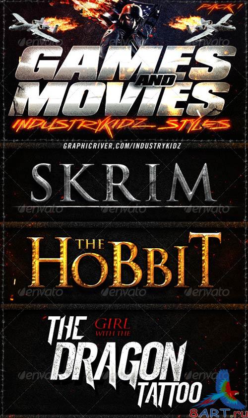 GraphicRiver Game and Movies Photoshop Styles GraphicRiver Game and Movies Photoshop Styles