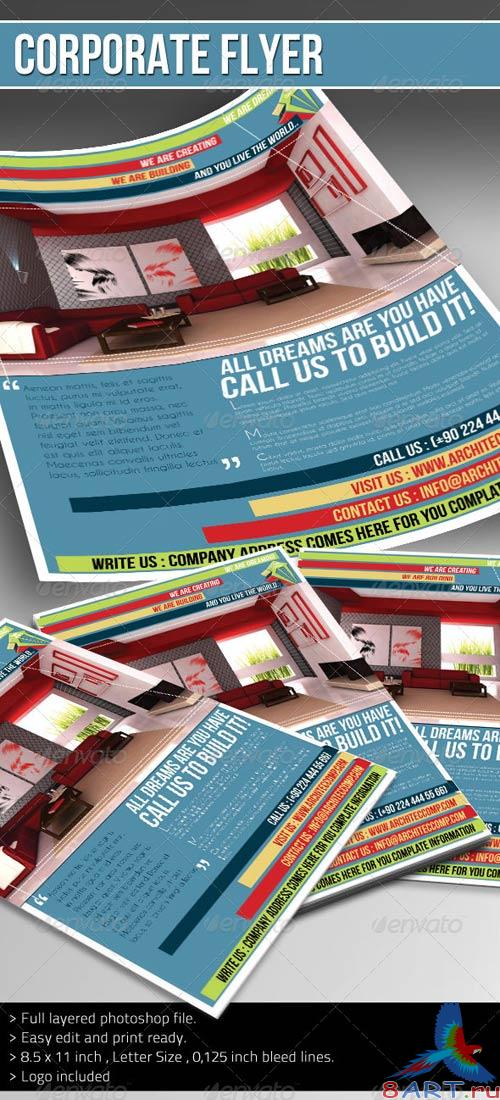 GraphicRiver - Corporate Flyer - (Architect) 2488990