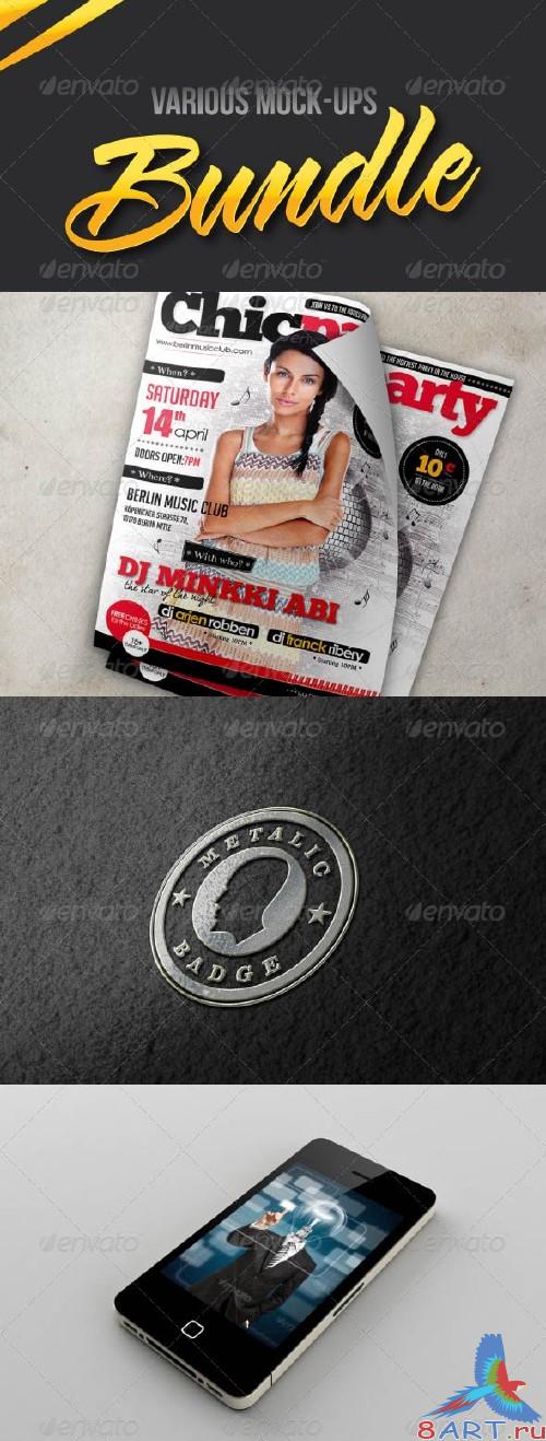 GraphicRiver Various Mockups Bundle