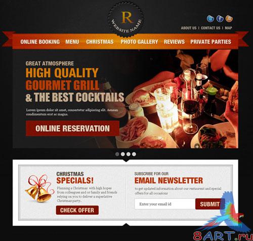 PSD Template - Web Restaurent