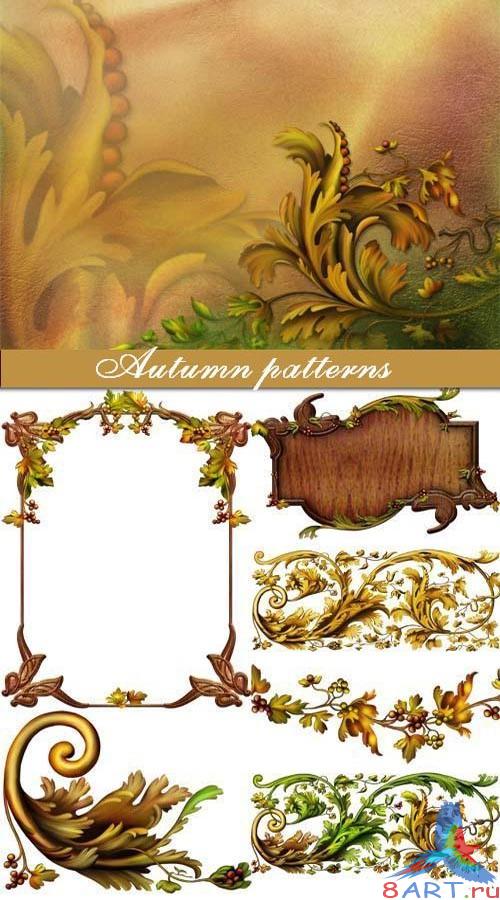 Осенние узоры в течение PSD Осенние узоры в течение PSD