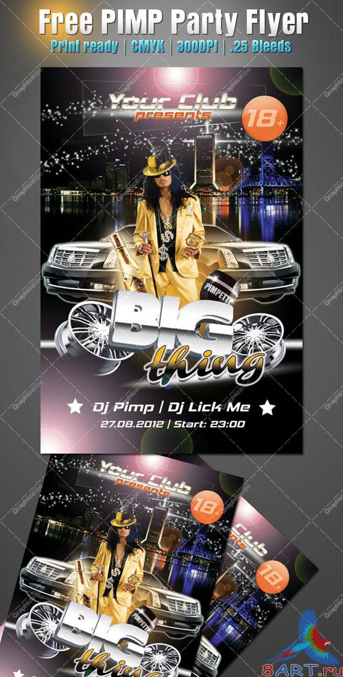 PIMP Party Flyer/Poster PSD Template